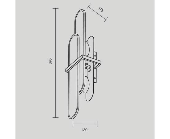 Бра Maytoni Marmo MOD099WL-02G1, изображение 5