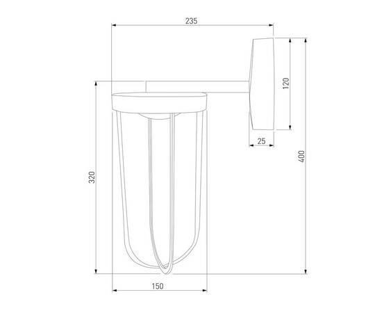 Уличный настенный светодиодный светильник Elektrostandard Ritz 35183/D a068269, изображение 2