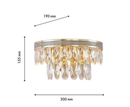 Настенный светодиодный светильник Favourite Palatium 4207-2W, изображение 3