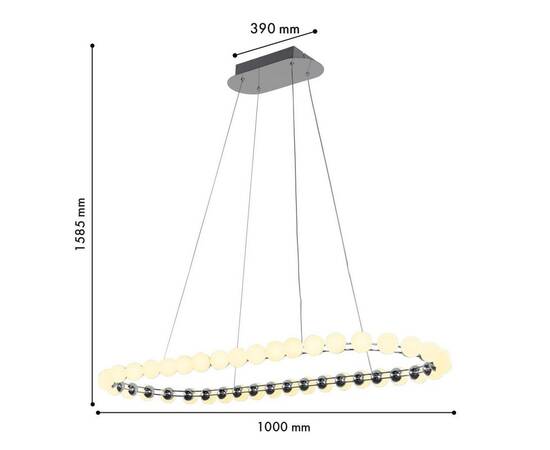 Подвесной светодиодный светильник Favourite Helmet 4589-10P, изображение 2