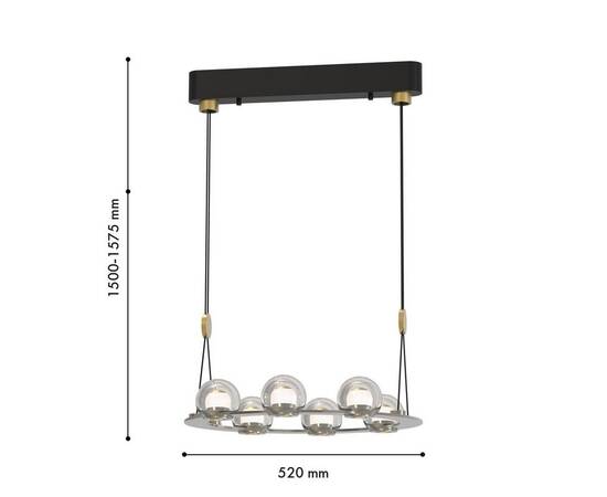 Подвесная светодиодная люстра Favourite Rosio 4291-6P, изображение 2