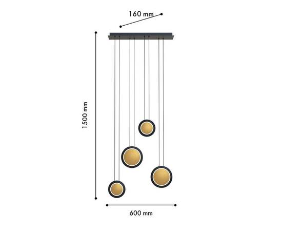 Подвесной светодиодный светильник Favourite Elation 4562-4P, изображение 2