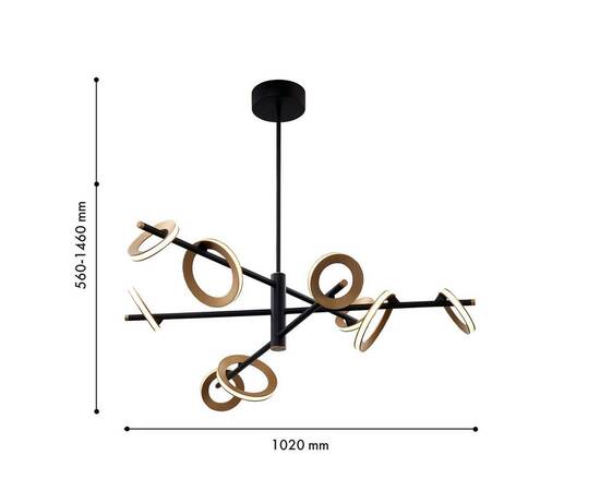 Подвесная светодиодная люстра Favourite Jongleur 4322-9P, изображение 2