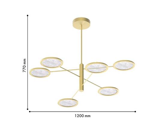 Подвесная светодиодная люстра Favourite Imma 4374-6P, изображение 2