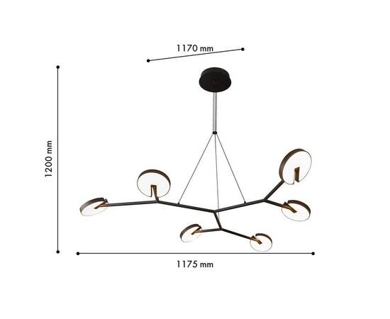 Подвесная светодиодная люстра Favourite Paritet 4401-6P, изображение 2