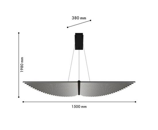 Подвесной светодиодный светильник Favourite Vingar 4381-1P, изображение 2