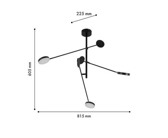 Подвесная светодиодная люстра Favourite Vorago 4572-3C, изображение 2