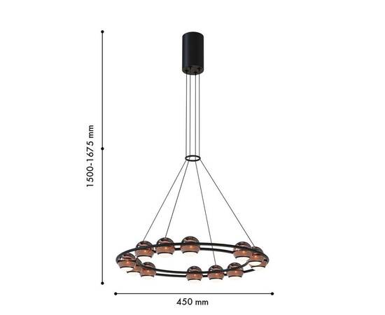 Подвесной светодиодный светильник Favourite Sturm 4561-12P, изображение 2