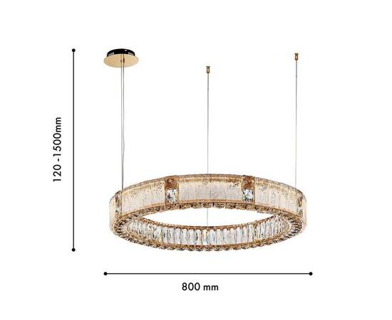 Подвесная светодиодная люстра Favourite Templum 4204-8P, изображение 3