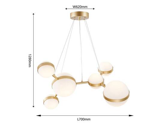 Подвесной светодиодный светильник Favourite Asterismo 4448-6P, изображение 2