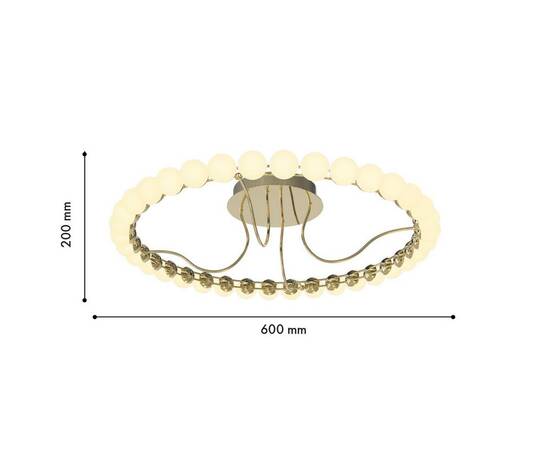 Потолочный светодиодный светильник Favourite Helmet 4590-6C, изображение 2