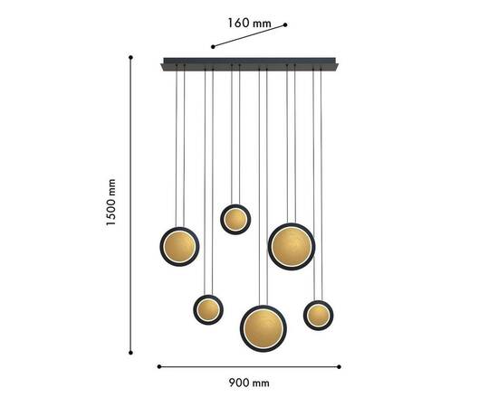 Подвесной светодиодный светильник Favourite Elation 4562-6P, изображение 2
