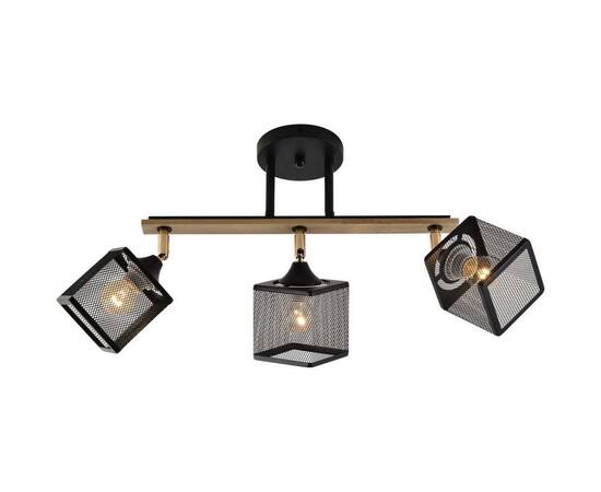 Люстра Reluce 01591-3.3-03B BK+FGD+WOOD