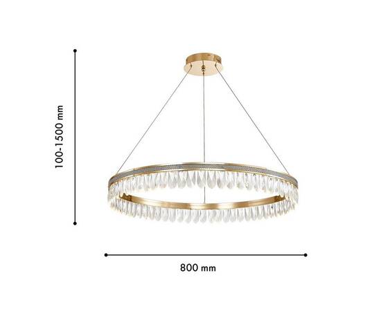 Подвесная светодиодная люстра Favourite Palatium 4207-8P, изображение 3