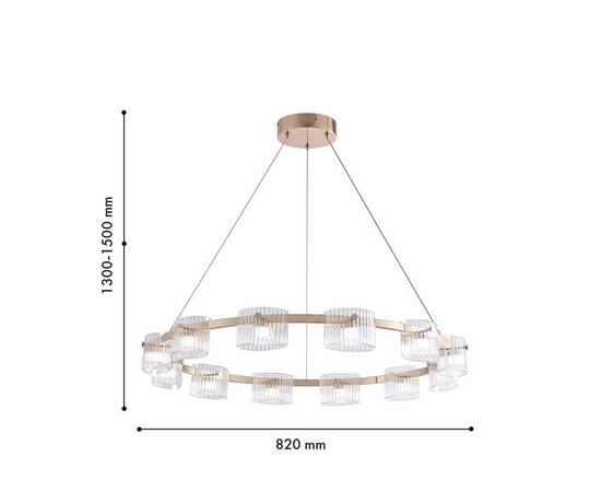 Подвесная светодиодная люстра Favourite Ori 4248-12P, изображение 2