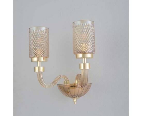 Бра Crystal Lux SILVESTRO AP2 AMBER, изображение 4