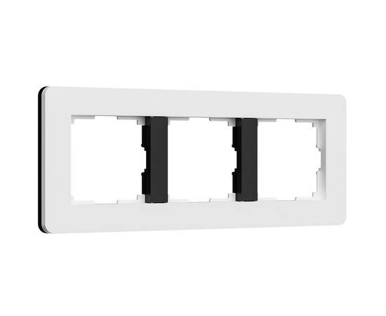 Рамка Werkel Split на 3 поста белый/черный W0033068 4690389208232