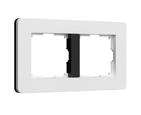 Рамка Werkel Split на 2 поста белый/черный W0023068 4690389208225