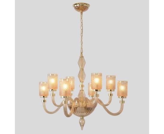 Подвесная люстра Crystal Lux SILVESTRO SP8 AMBER