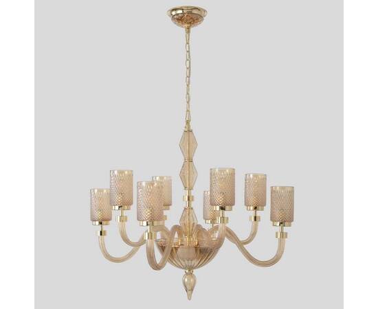Подвесная люстра Crystal Lux SILVESTRO SP8 AMBER, изображение 3