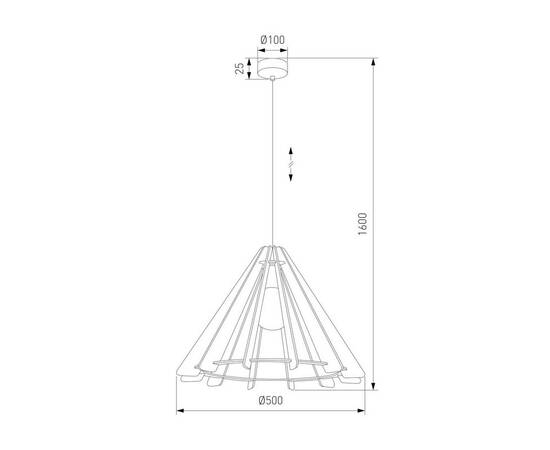 Подвесной светильник TK Lighting 6586 Eris, изображение 2