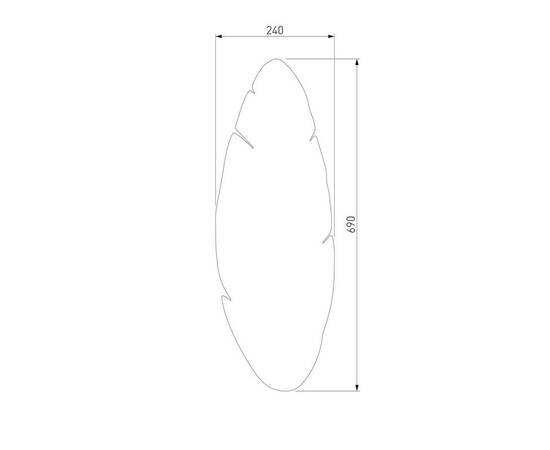 Настенный светильник TK Lighting 5565 Hoja, изображение 2