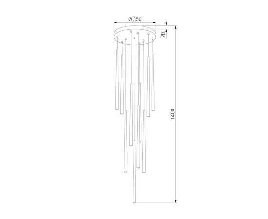 Подвесная люстра TK Lighting 10118 Piano, изображение 2