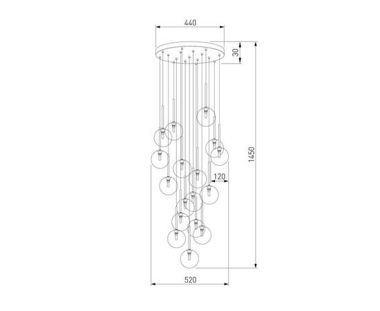 Подвесная люстра TK Lighting 5945 Nilos, изображение 2