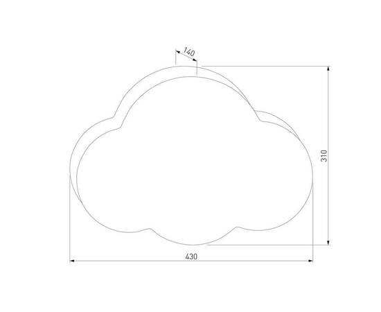 Настенный светильник TK Lighting 10006 Cloud, изображение 2