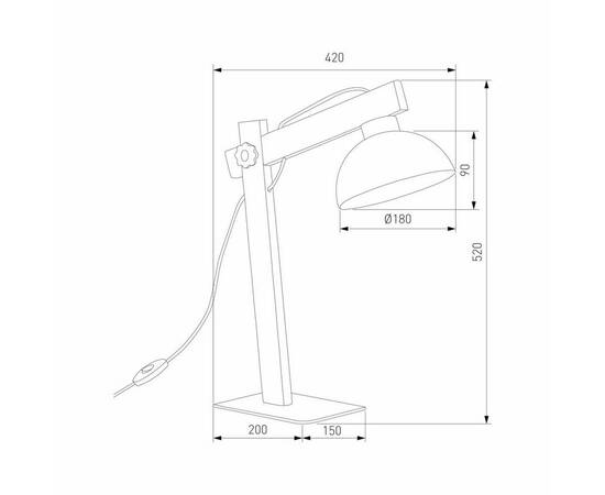 Настольная лампа TK Lighting 5346 Oslo, изображение 2
