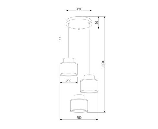 Подвесная люстра TK Lighting 2594 Duo, изображение 2
