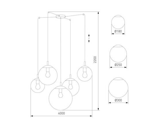 Подвесная люстра TK Lighting 4796 Esme, изображение 2