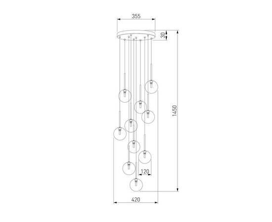 Подвесная люстра TK Lighting 5944 Nilos, изображение 2
