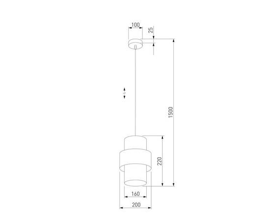 Подвесной светильник TK Lighting 5094 Calisto White, изображение 2