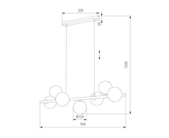 Подвесная люстра TK Lighting 4506 Estera, изображение 2
