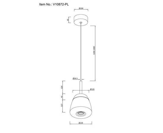 Подвесной светодиодный светильник Moderli Eir V10872-PL, изображение 2