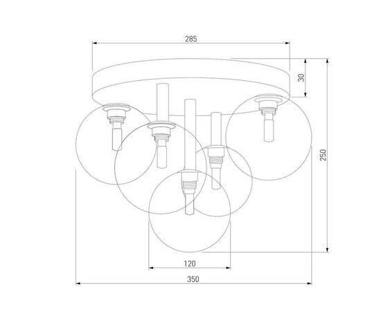 Потолочная люстра TK Lighting 758 Nilos, изображение 2