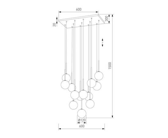 Подвесная люстра TK Lighting 10079 Martin, изображение 2