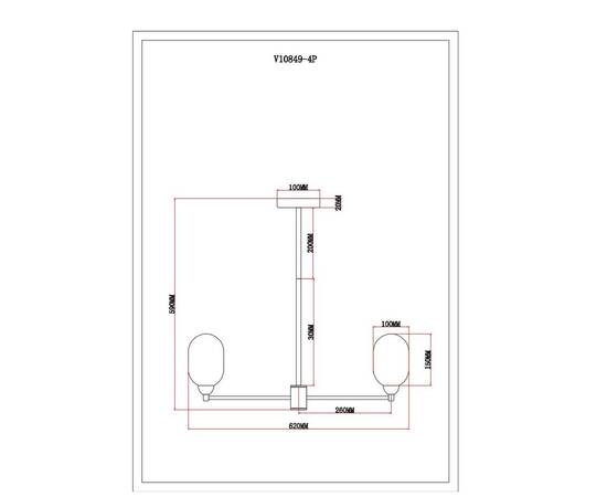 Подвесная люстра Moderli Gracy V10849-4P, изображение 2