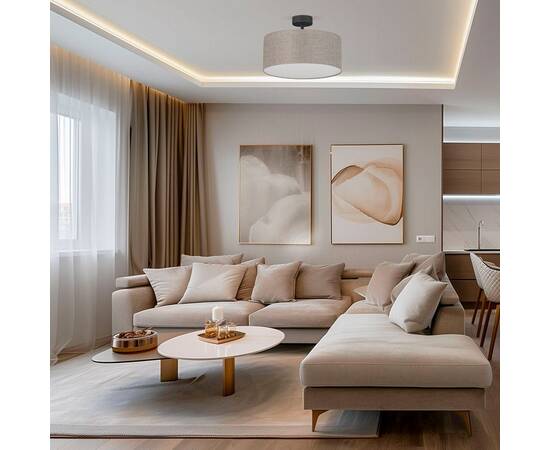 Потолочный светильник TK Lighting 6247 Rondo Linen, изображение 5