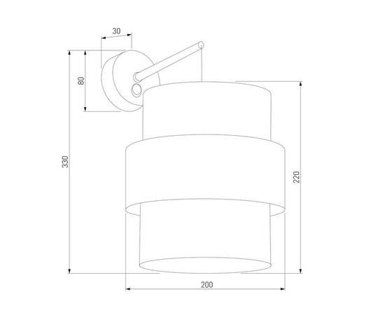Бра TK Lighting 5095 5956 Calisto White, изображение 2