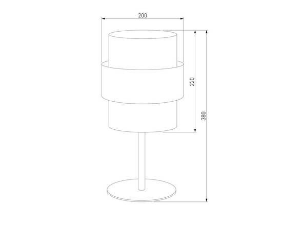 Настольная лампа TK Lighting 5893 Calisto White, изображение 2