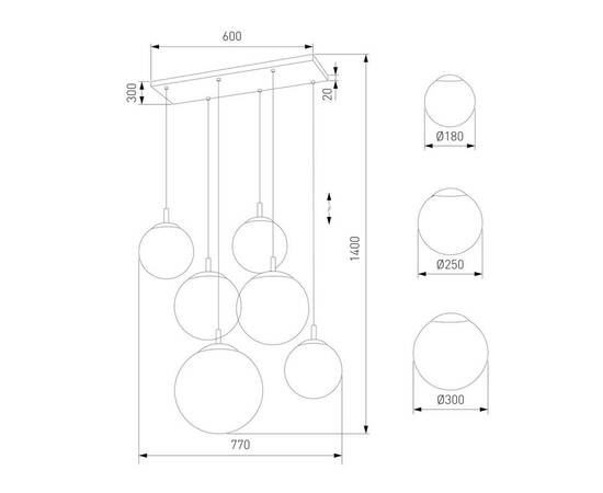 Подвесная люстра TK Lighting 4793 Esme, изображение 2
