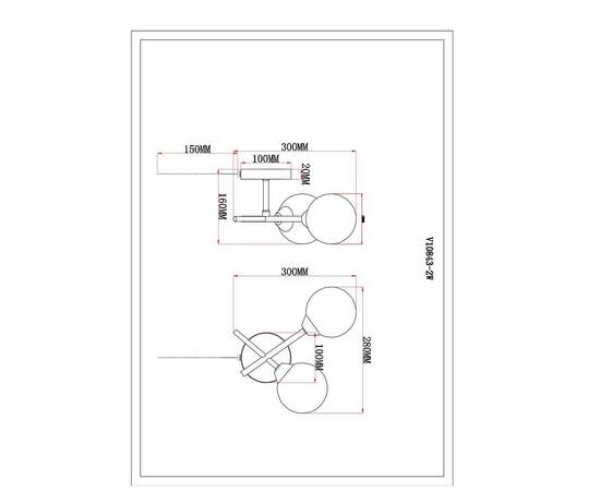 Бра Moderli Molecule V10843-2W, изображение 2