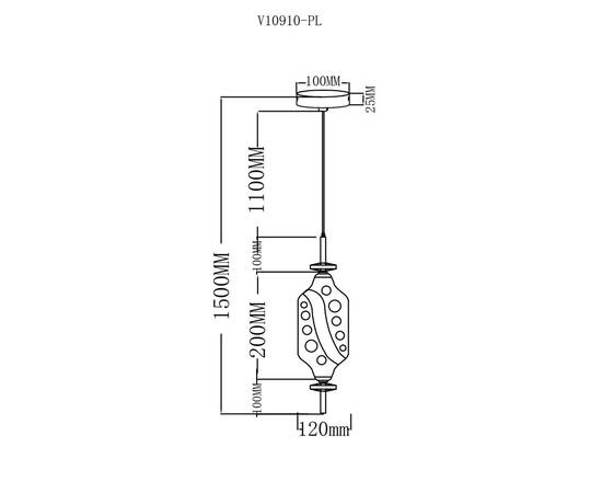 Подвесной светодиодный светильник Moderli Tale V10910-PL, изображение 2