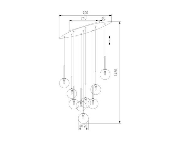 Подвесная люстра TK Lighting 6148 Estera, изображение 2