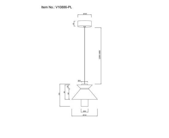 Подвесной светодиодный светильник Moderli Ori V10886-PL, изображение 2