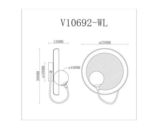 Бра Moderli Cosmi V10692-WL, изображение 2