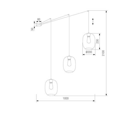 Подвесная люстра TK Lighting 5972 Elio, изображение 2