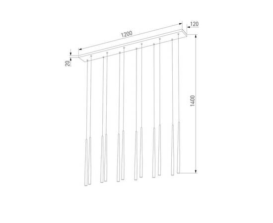 Подвесная люстра TK Lighting 10111 Piano, изображение 2